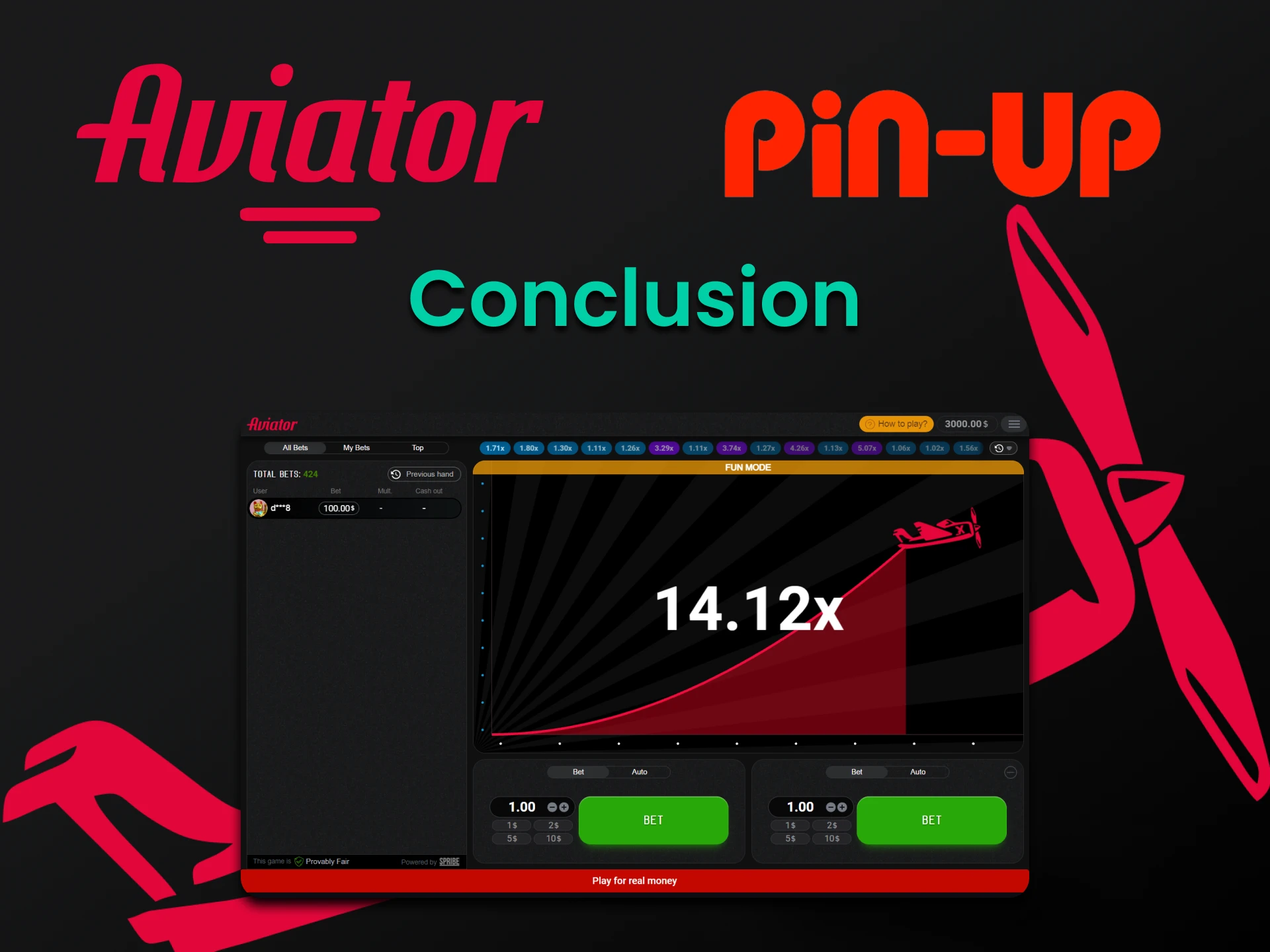 Pin Up is the perfect platform to play Aviator.