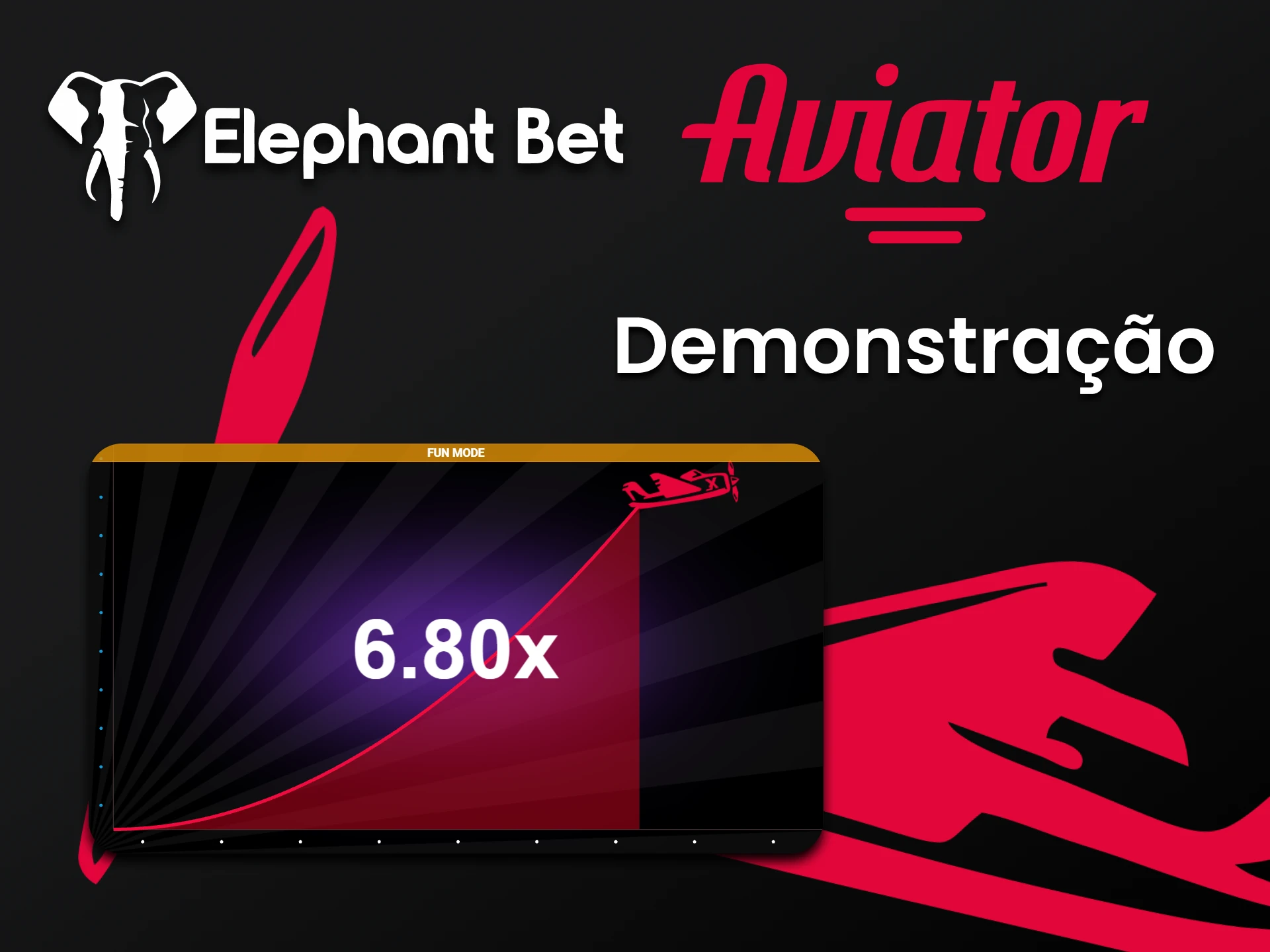 Pratique na versão demo do jogo Aviator na Elephantbet.