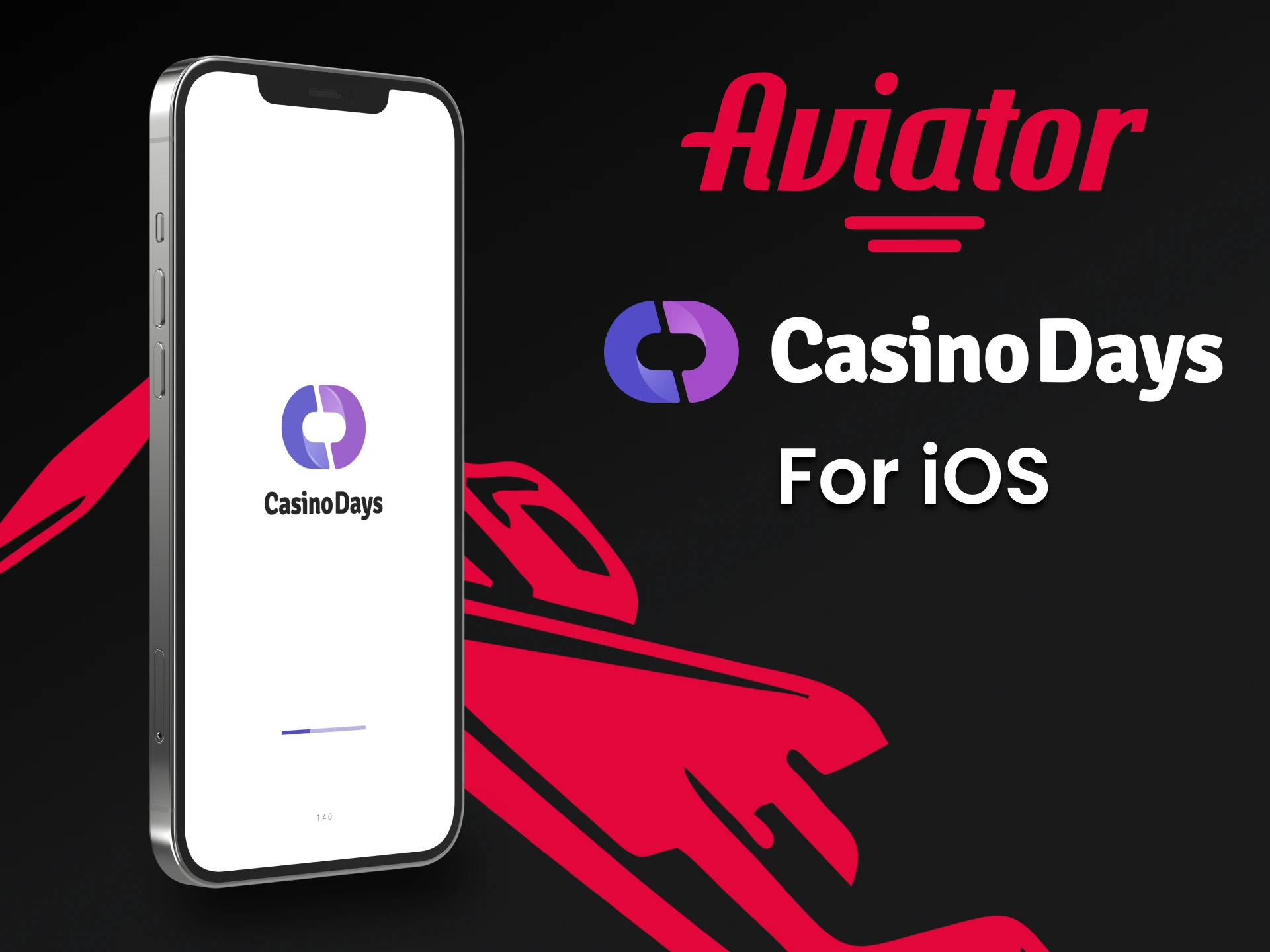 Play Aviator through the Casino Days app on iOS.