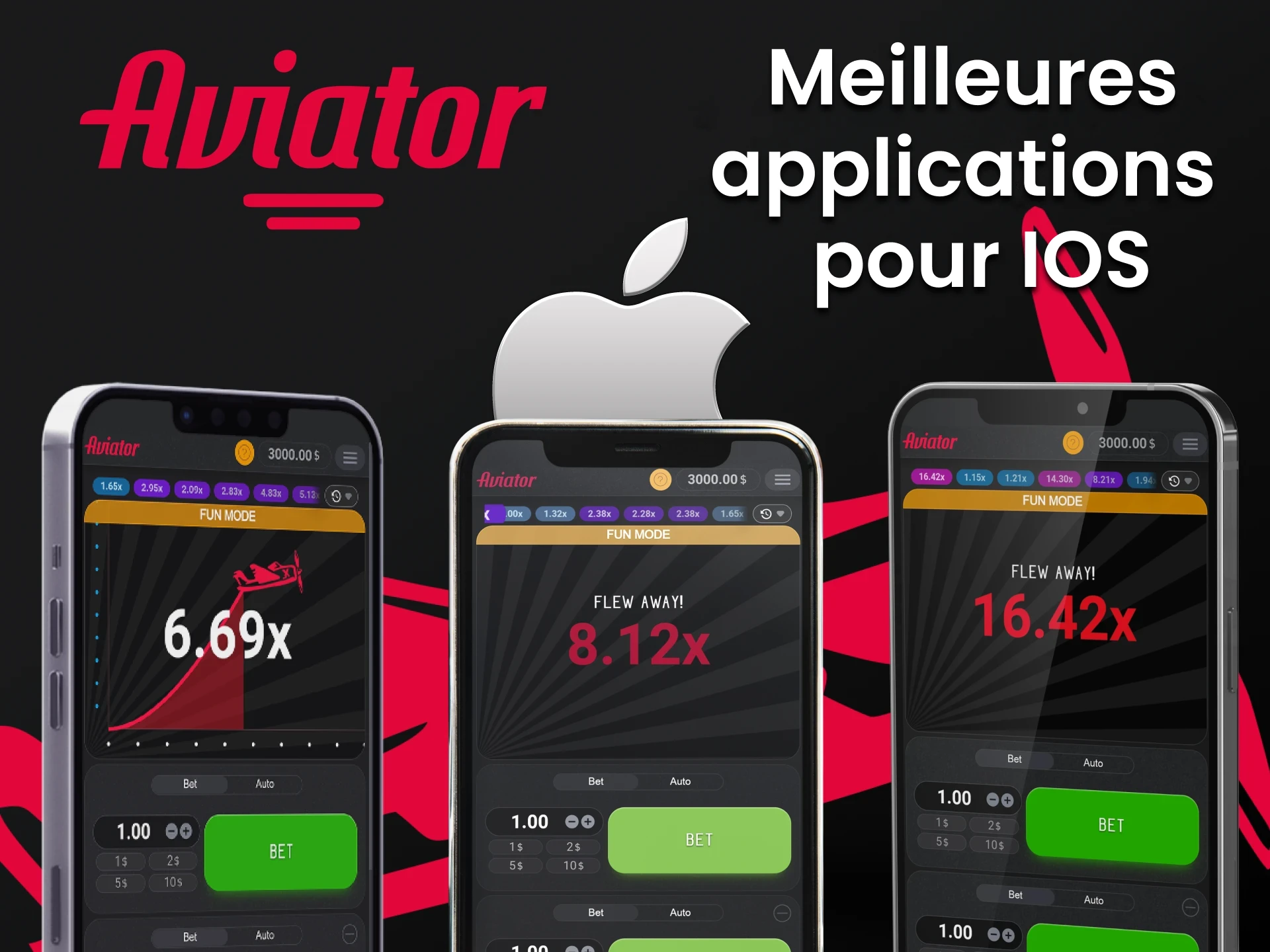 Choisissez les 5 meilleures applications iOS pour jouer à Aviator.