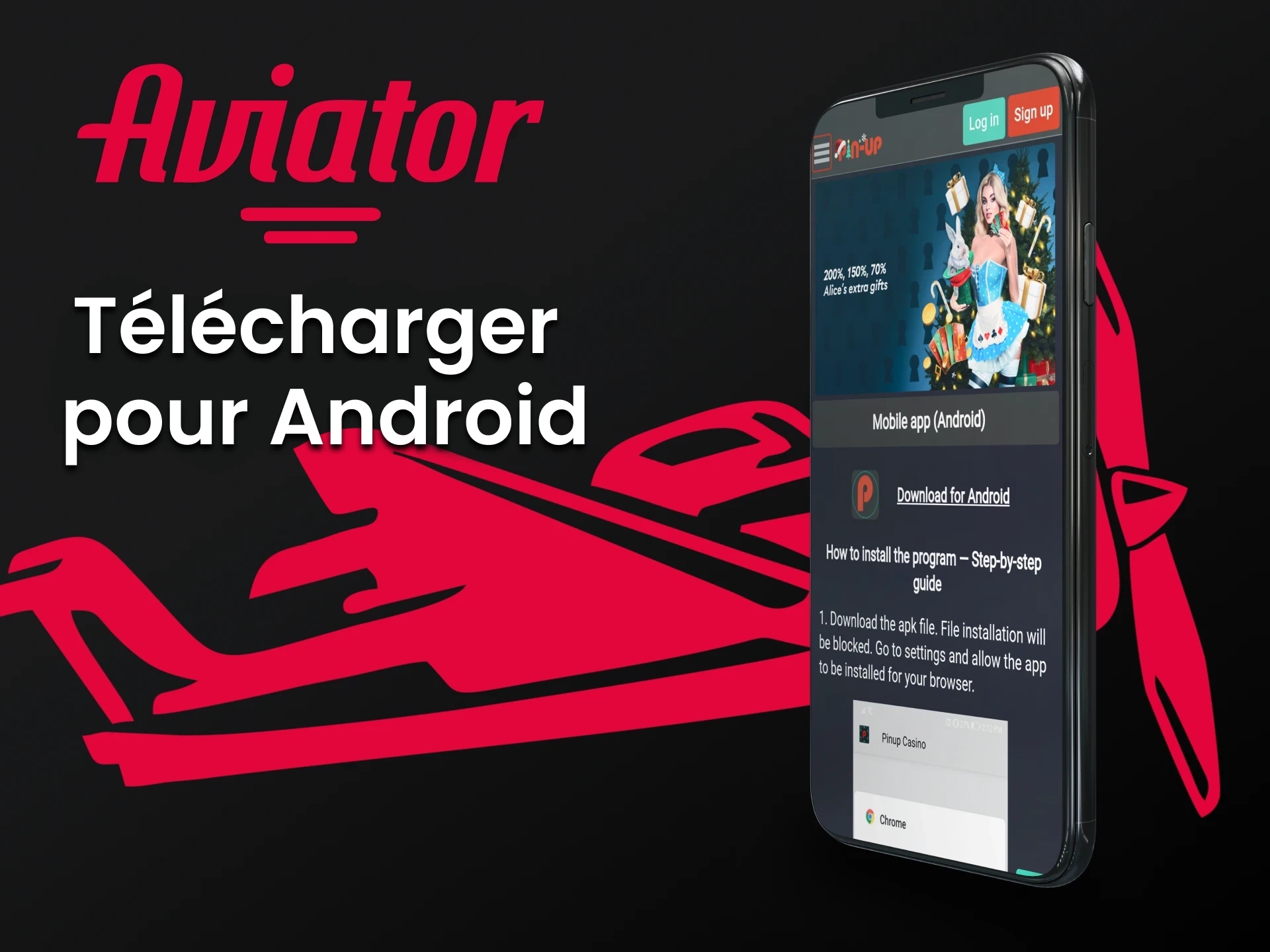 Téléchargez l'application sur votre appareil Android pour jouer à Aviator.