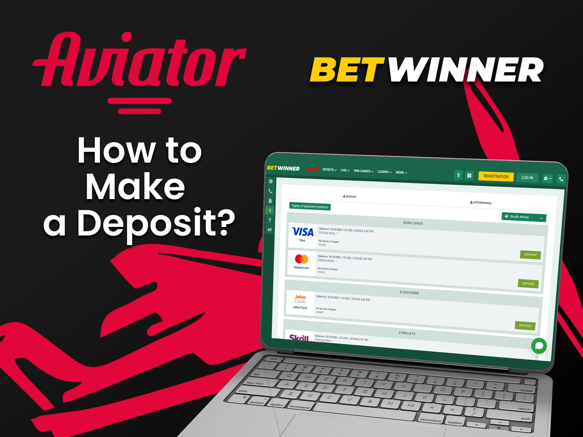 We will tell you how to top up funds for Aviator on Betwinner.