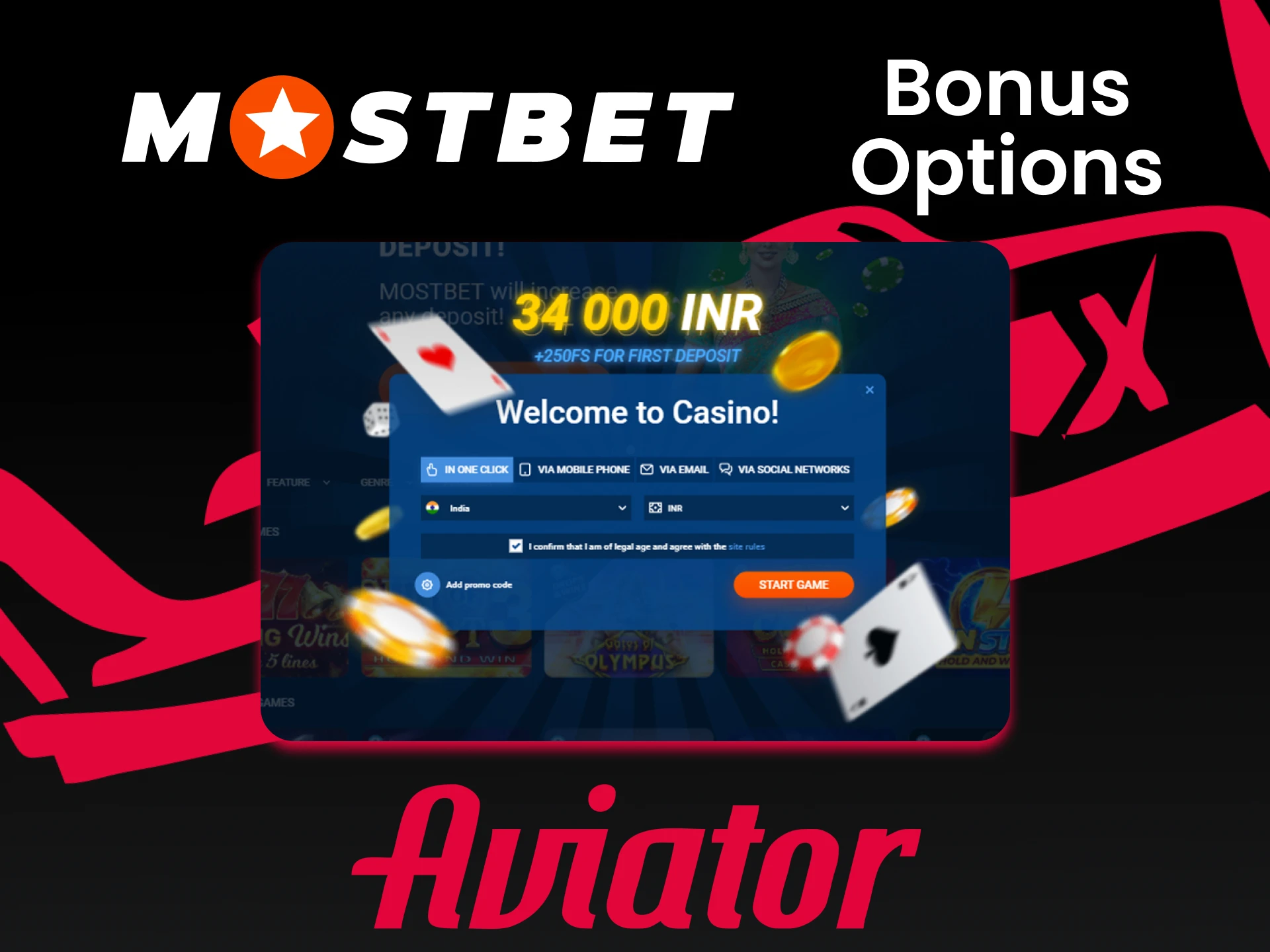 Get a bonus from Mostbet for victories in the game Aviator.