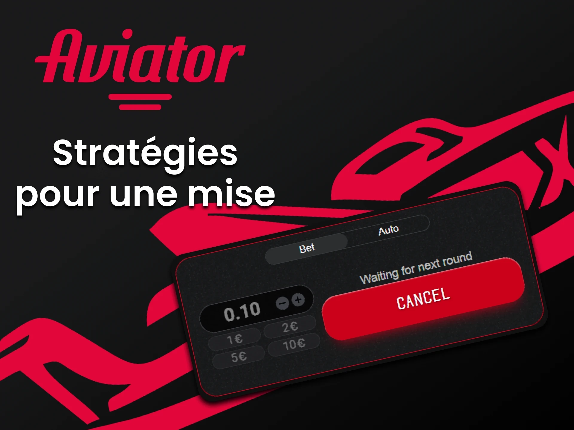 Utilisez un pari pour augmenter vos gains dans le jeu Aviator.