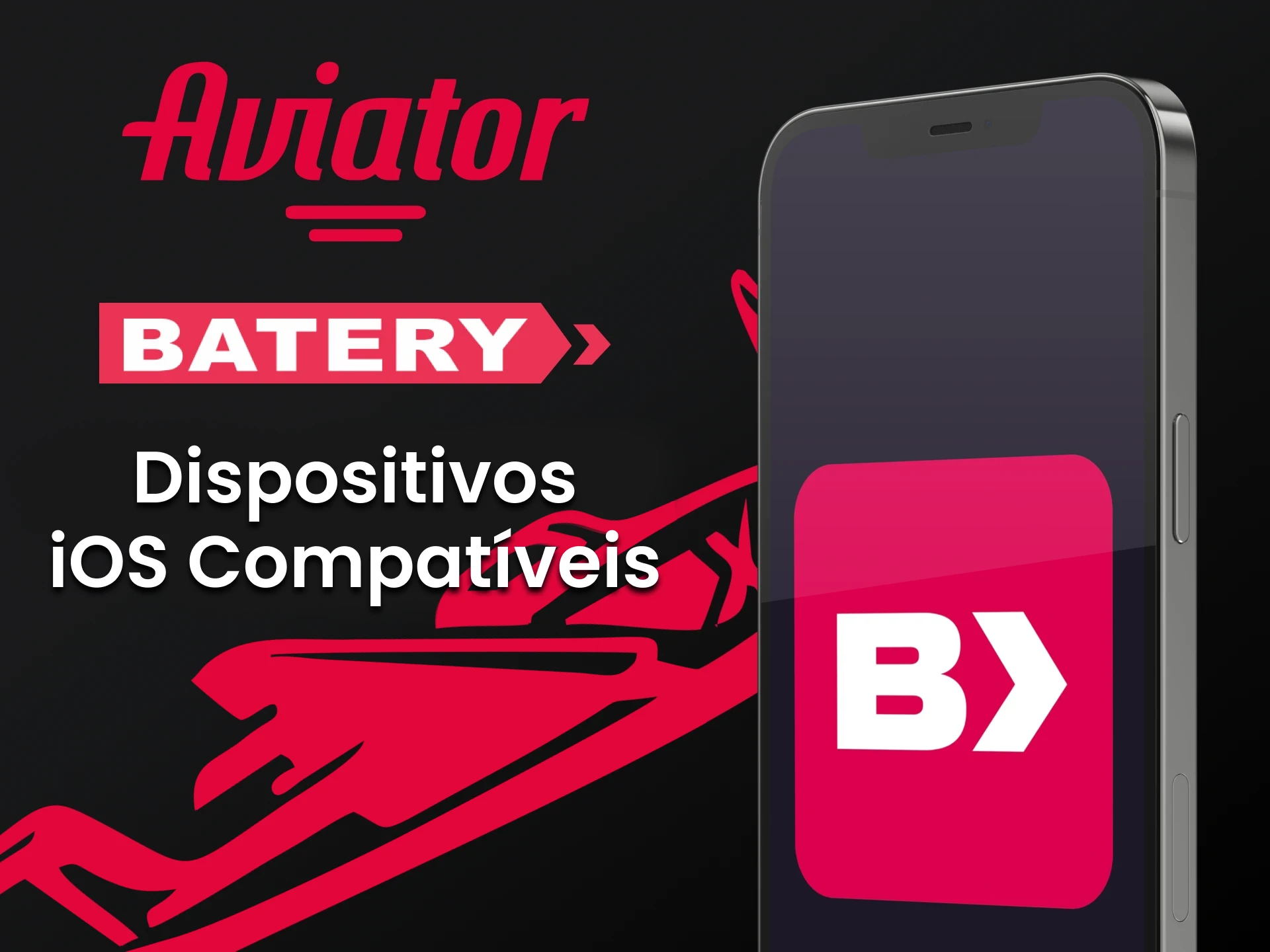 Jogue Aviator com o aplicativo Batery para iOS.