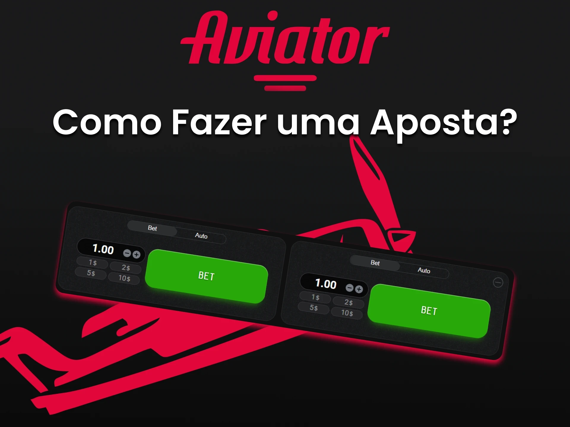 Na versão de demonstração do jogo Aviator, você também pode fazer apostas.