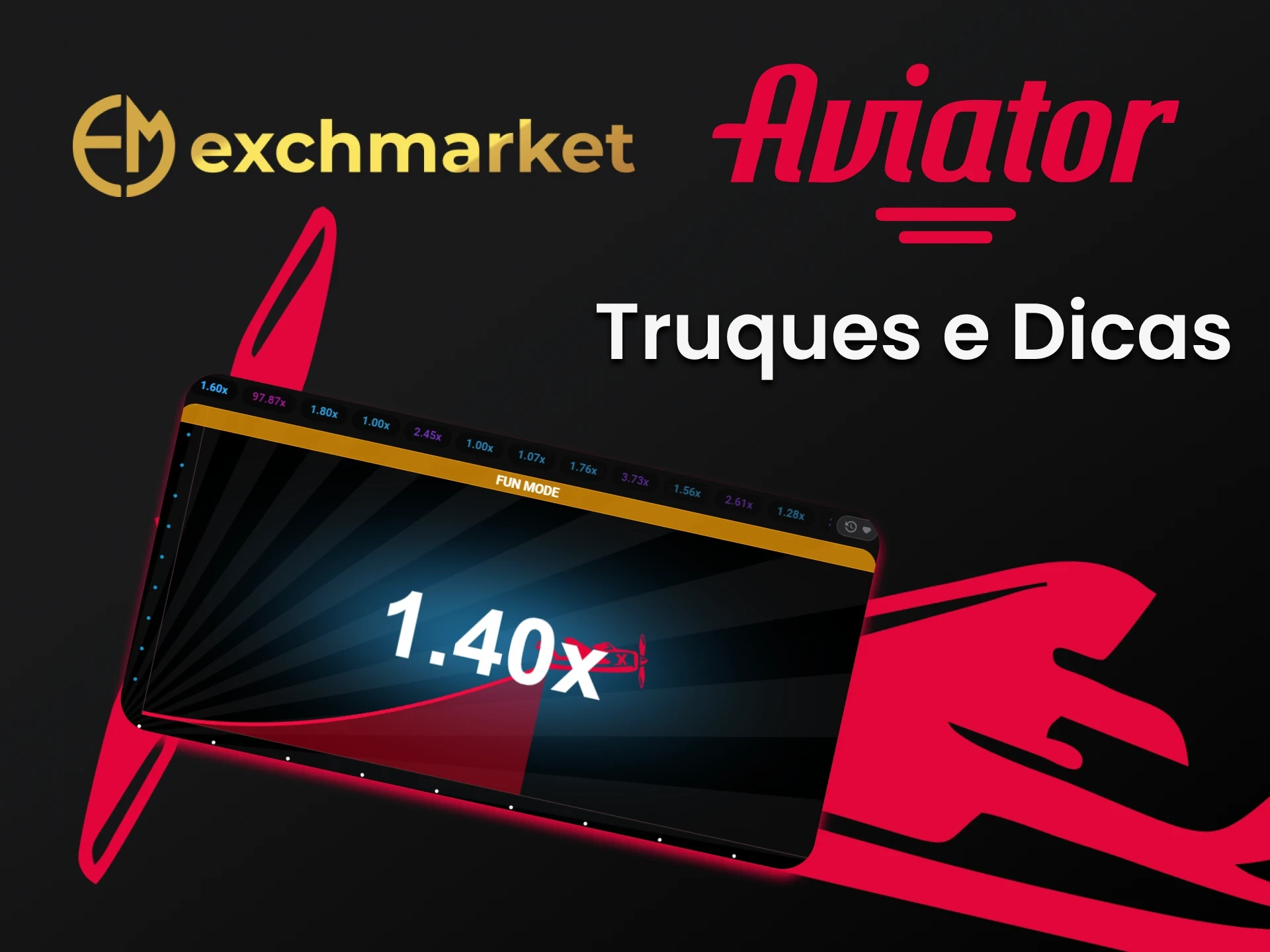 Jogue da melhor maneira para ganhar no Aviator no Exchmarket.