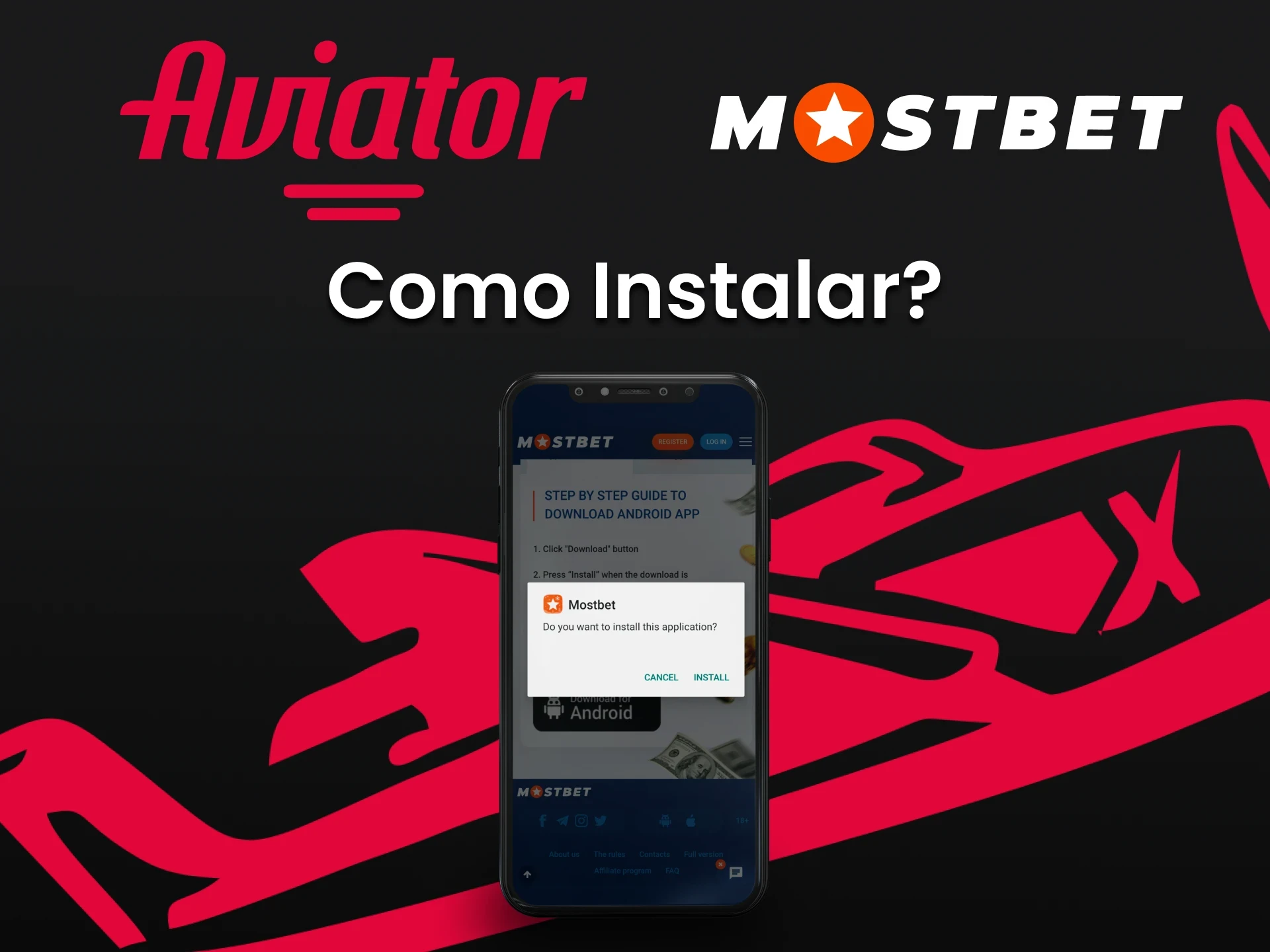 Instale o aplicativo da Mostbet para jogar o Aviator.