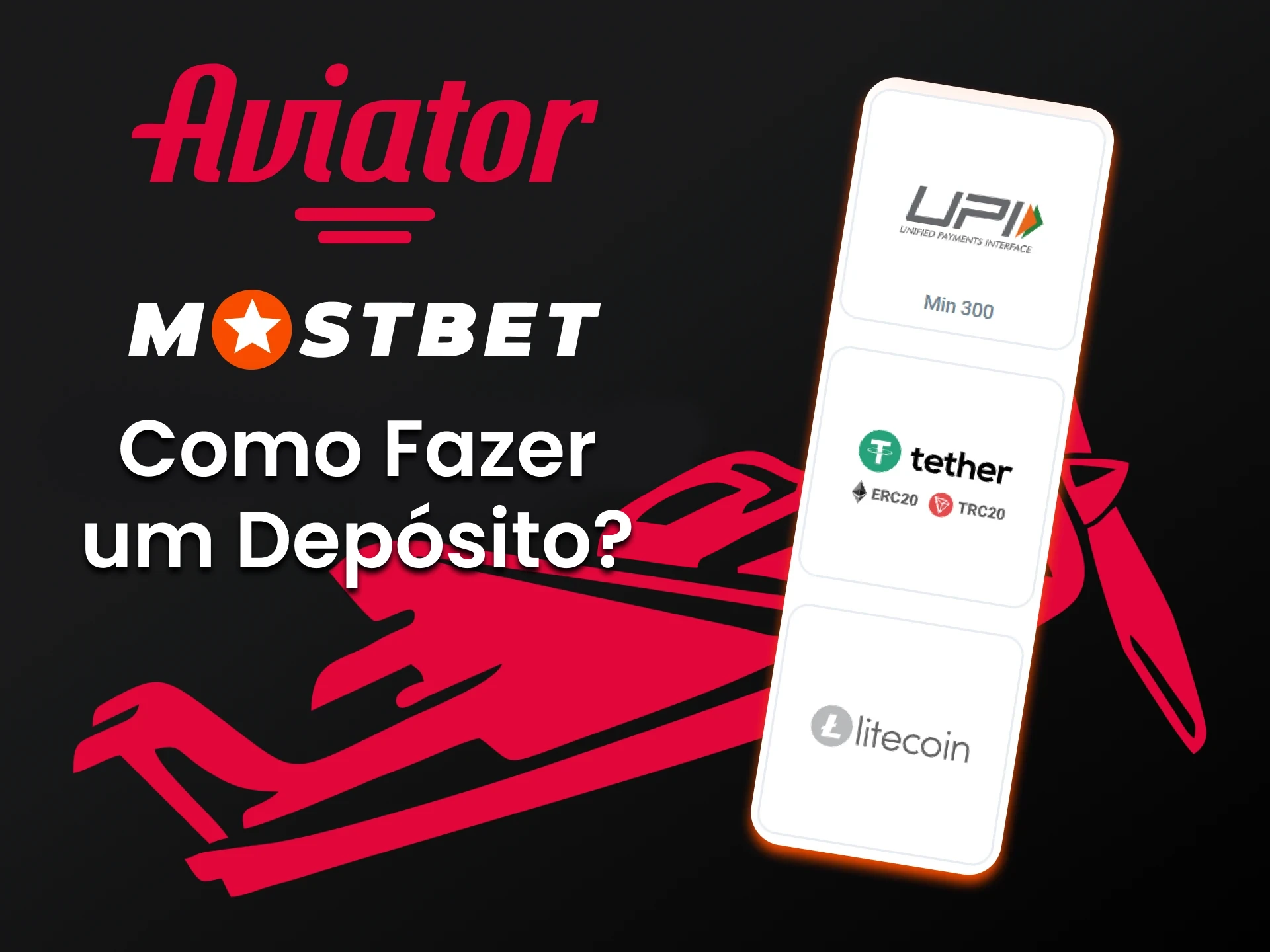 Escolha uma maneira conveniente de reabastecer sua conta na Mostbet.