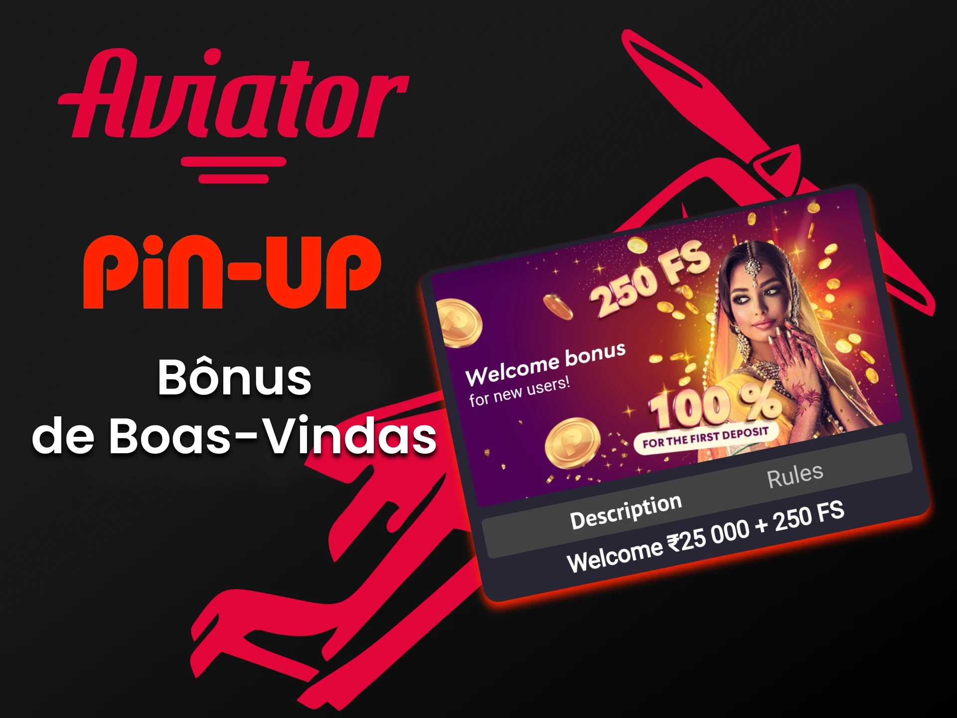 Ganhe bônus ao jogar Aviator na Pin Up.