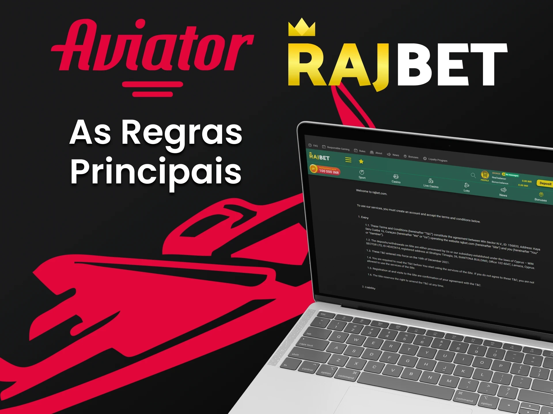 Aprenda as regras para usar o serviço Rajbet.