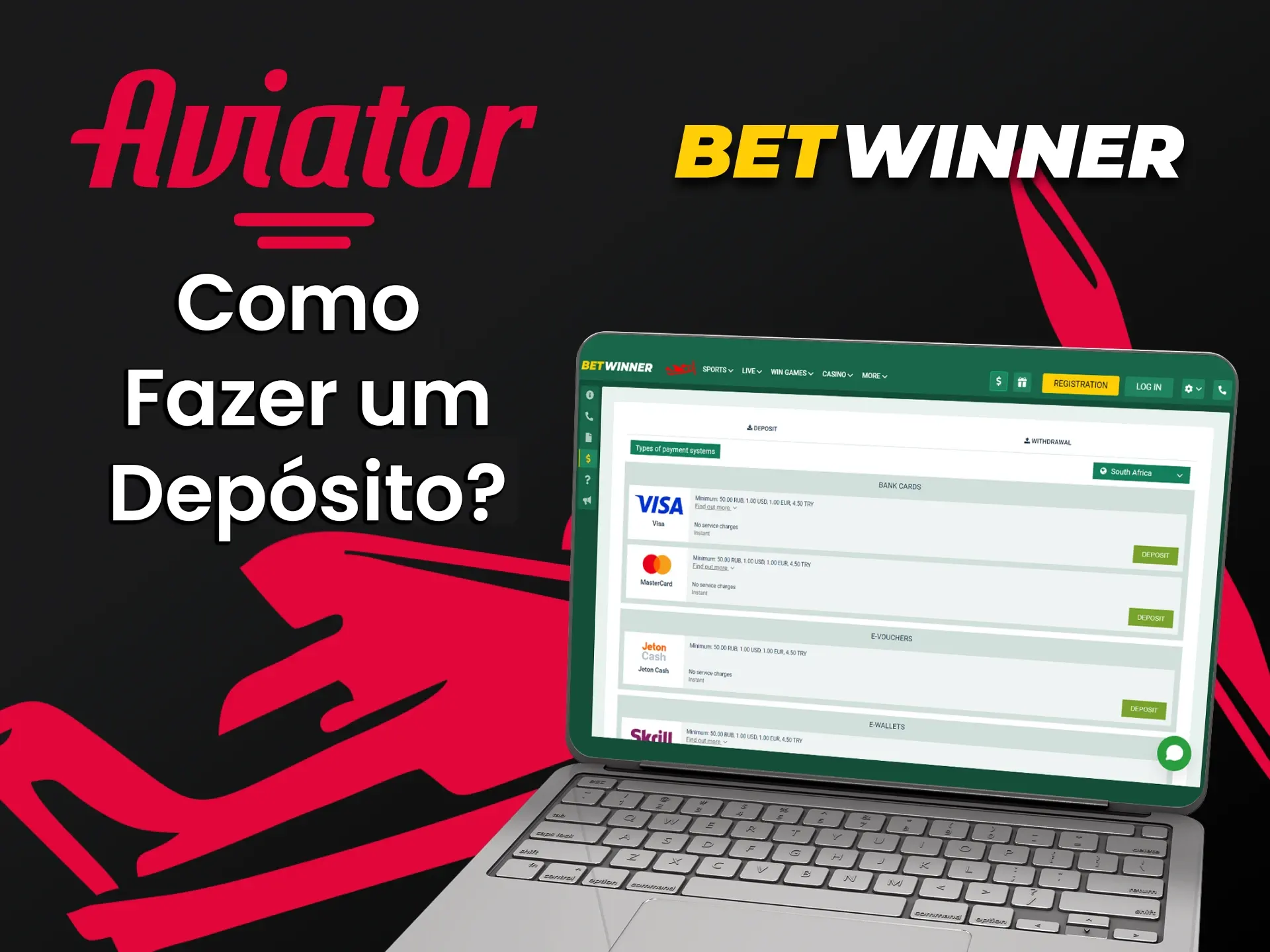 Nós lhe diremos como recarregar os fundos do Aviator na Betwinner.