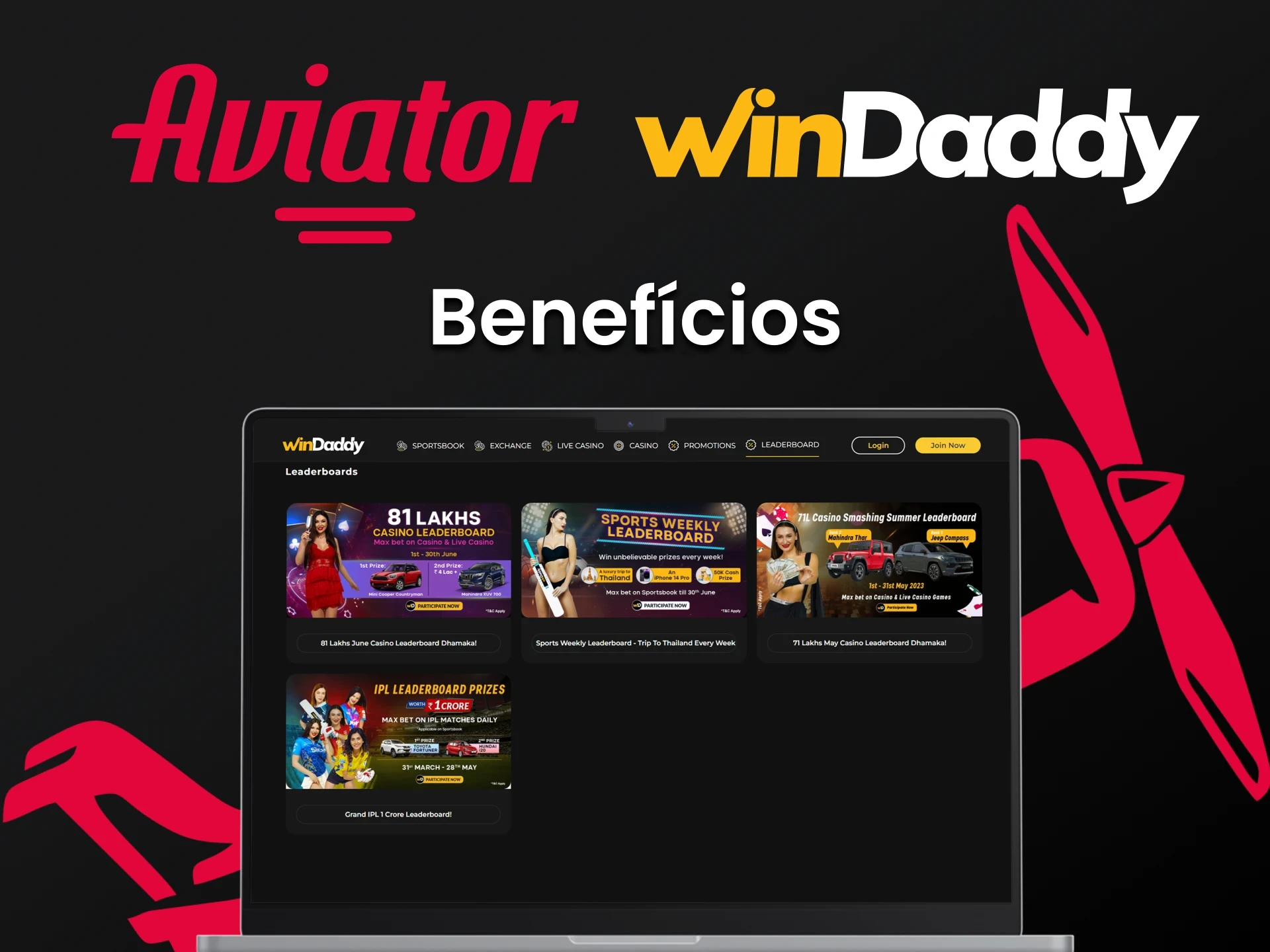  Obtenha os benefícios de jogar Aviator no WinDaddy.