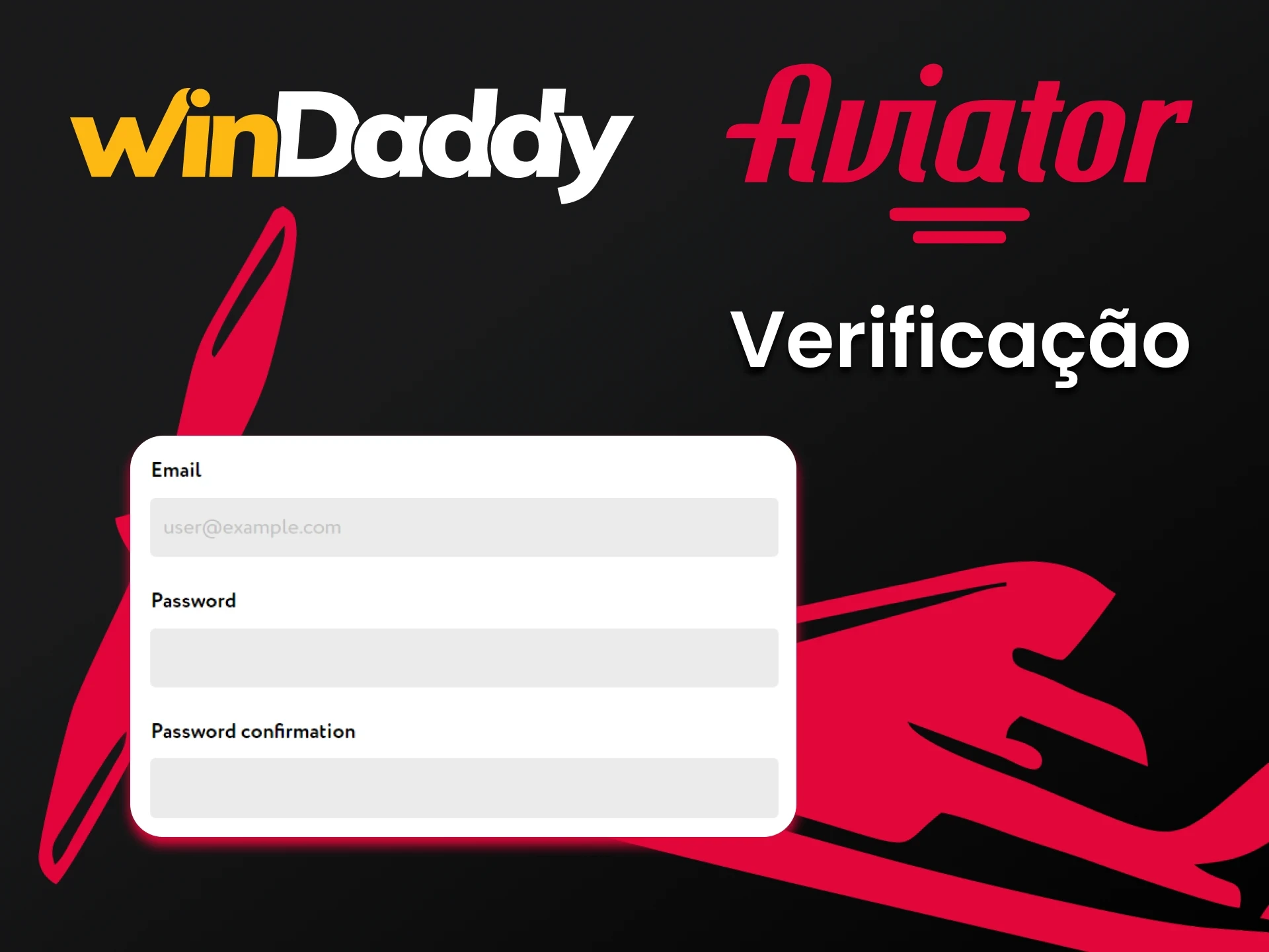 Preencha os dados pessoais para o serviço WinDaddy.